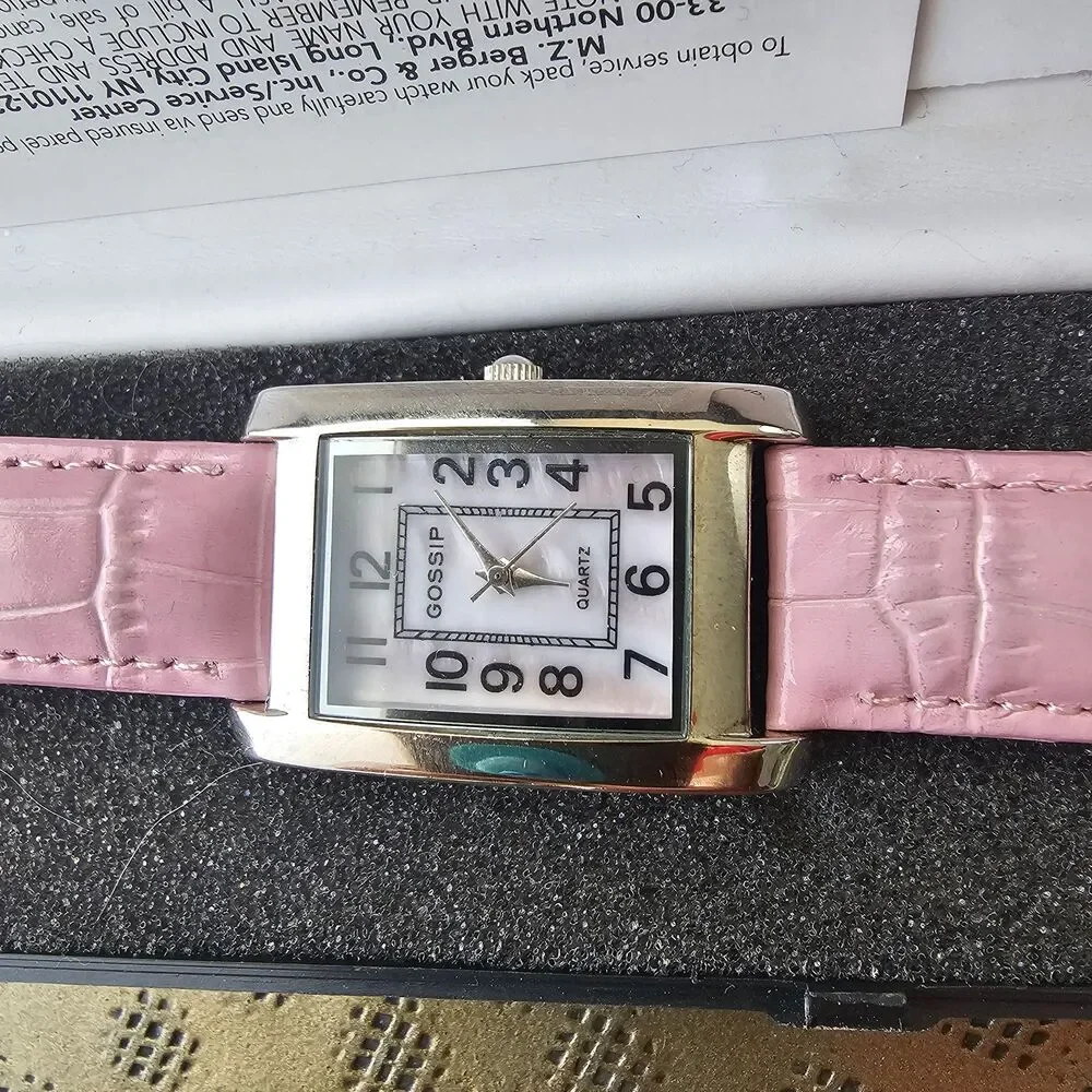 Vintage Gossip™ Watch Pink Band | Y2K Retro Timepiece | Original Box